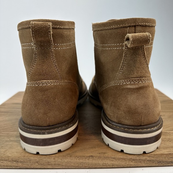 New Mens‎ Johnston & Murphy Barrett Plain Toe Boot Suede Leather Shoes Size 13 M main image 4